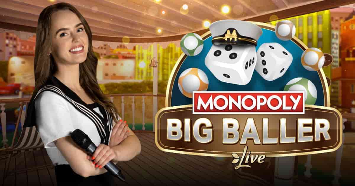 Monopoly Big Baller nyerőgépen történő forgatás közelről
